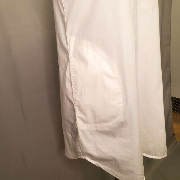 SPENSE White Button Down Sleveless Cotton Dress - Picture 5 of 6